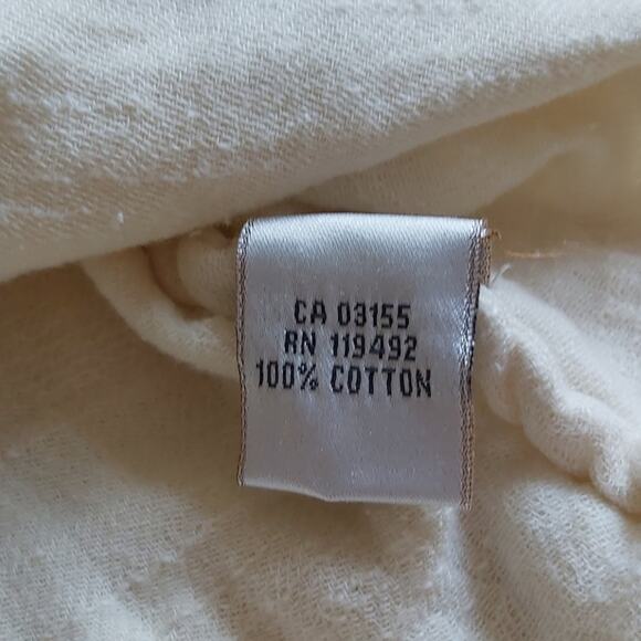 Hopeless Romantic Victoria Trading Co. Cotton Gauze Ruffle Blouse Size Medium - Picture 9 of 12